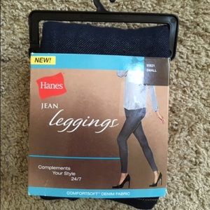 NWT Women’s Hanes Jean Leggings Size S 4/6